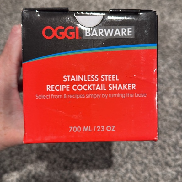 πNEW IN BOX π OGGI Dial A Drink 23 oz Cocktail Shaker β’ 8 Recipes - Picture 6 of 12